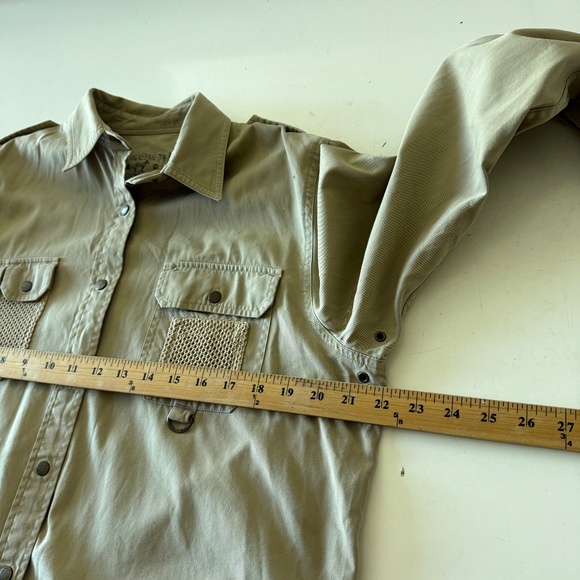 Lauren Ralph Lauren 67 Backcountry Outfitters Safari Snap Field Shirt Size LARGE - Picture 7 of 9